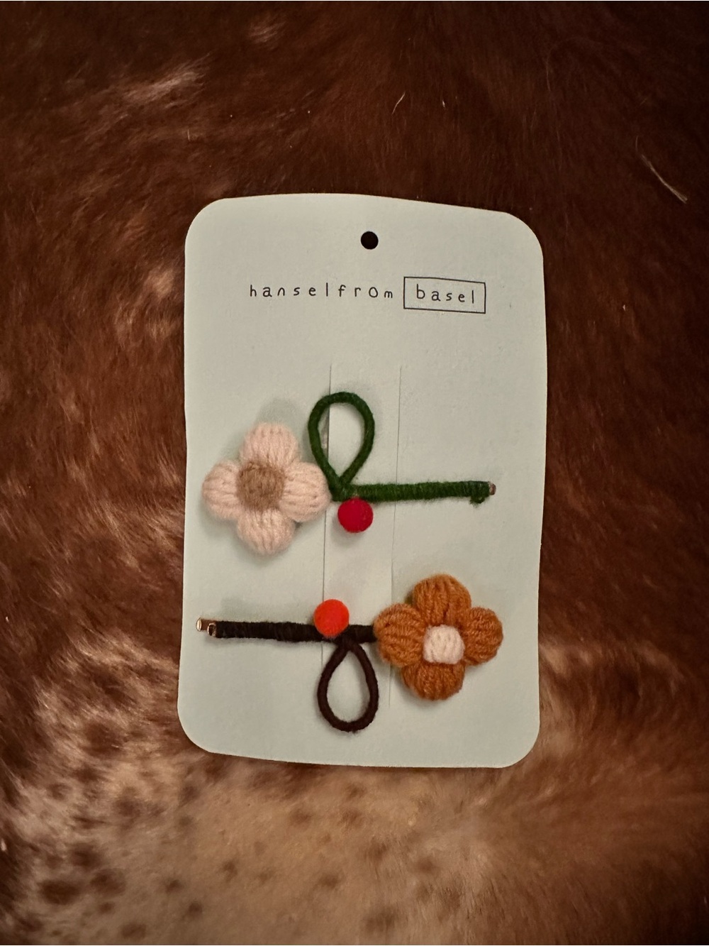 Hansel from Basel Flower Hair Clip Set - Fall Colors